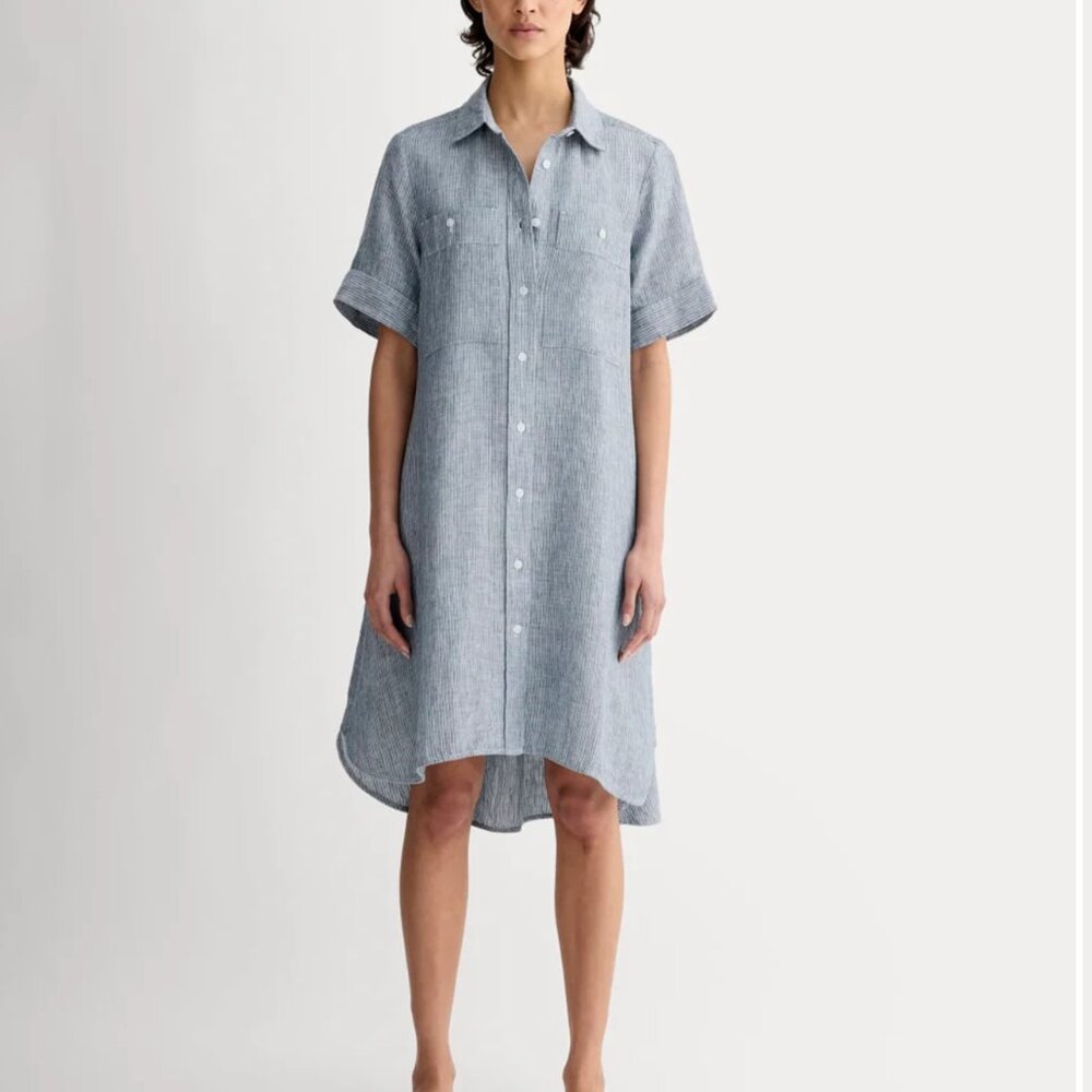 Everlane The Daytripper Dress in Linen, Size Large - Picture 4 of 4